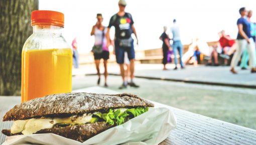 Food and Drink on Bench